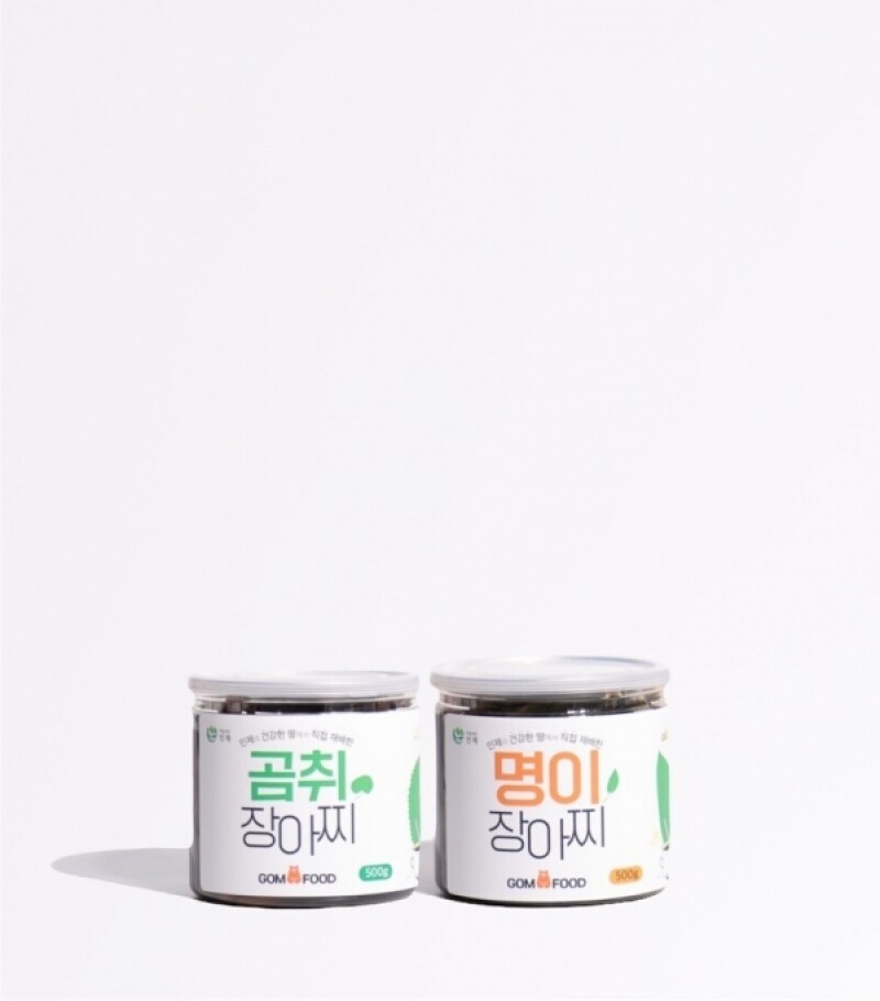 농업회사법인 곰푸드주식회사,곰푸드 장아찌 2종(명이장아찌,곰취장아찌) 500g